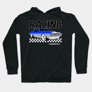 Racing Is A State Of Mind Fast Checkered Flag Street Car Racer Hoodie